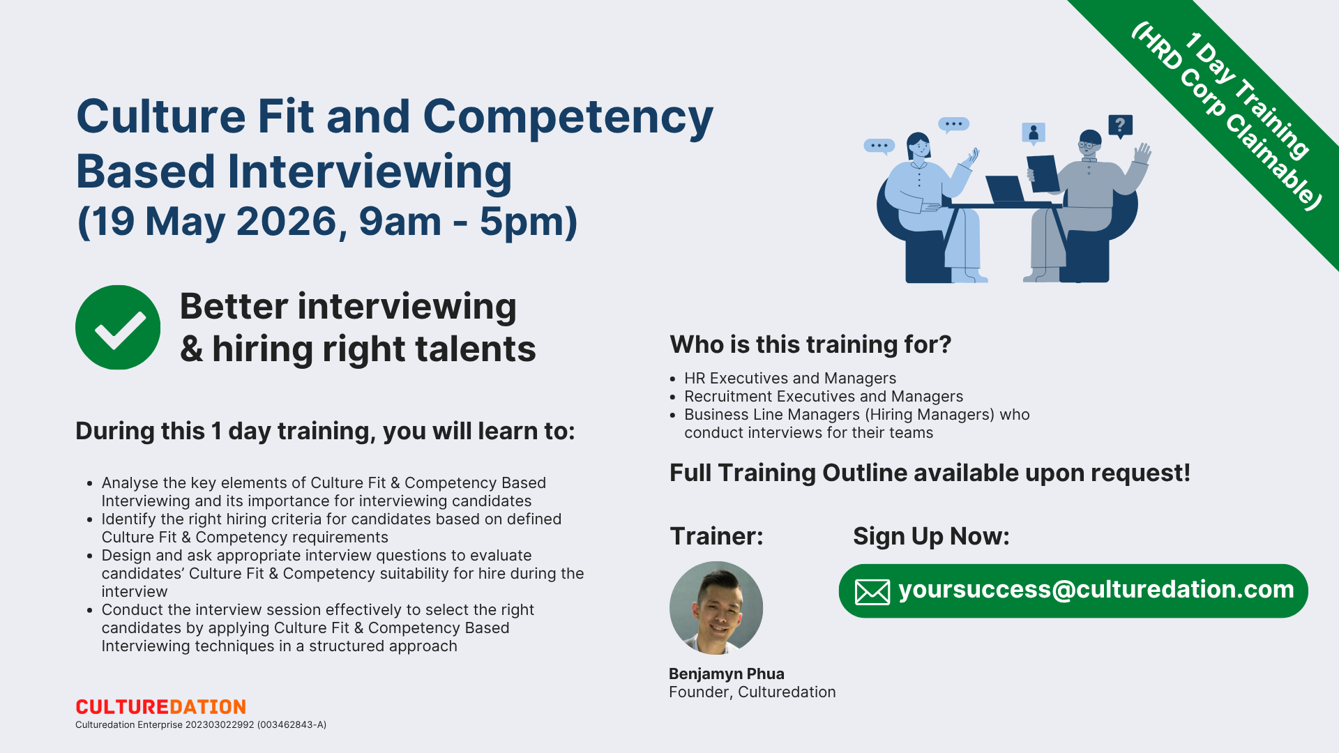 Culturedation_Culture Trainings_Culture Fit and Competency Based Interviewing_19 May 2026_HRD Corp Claimable Culturedation_Culture Trainings_Culture Fit and Competency Based Interviewing_19 May 2026_HRD Corp Claimable