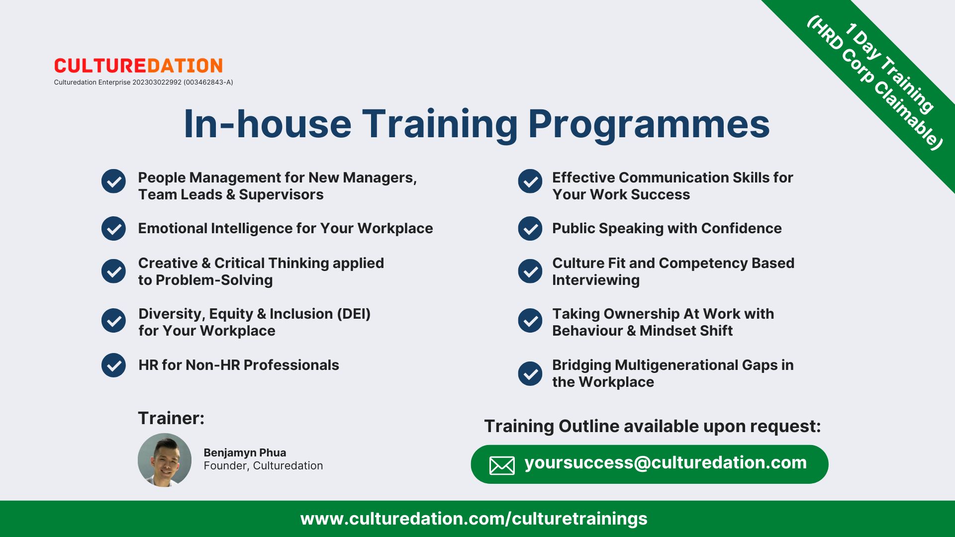Culturedation_Culture Trainings_In-house Training Programmes_HRDC Claimable Culturedation_Culture Trainings_In-house Training Programmes_HRDC Claimable